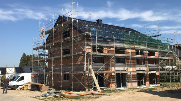 Rohbau eines Einfamilienhauses durch Compact Bau GmbH in Ostwestfalen-Lippe