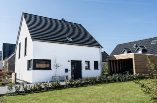 Neubau Einfamilienhaus mit Eckfenster in Ostwestfalen-Lippe durch Compact Bau GmbH